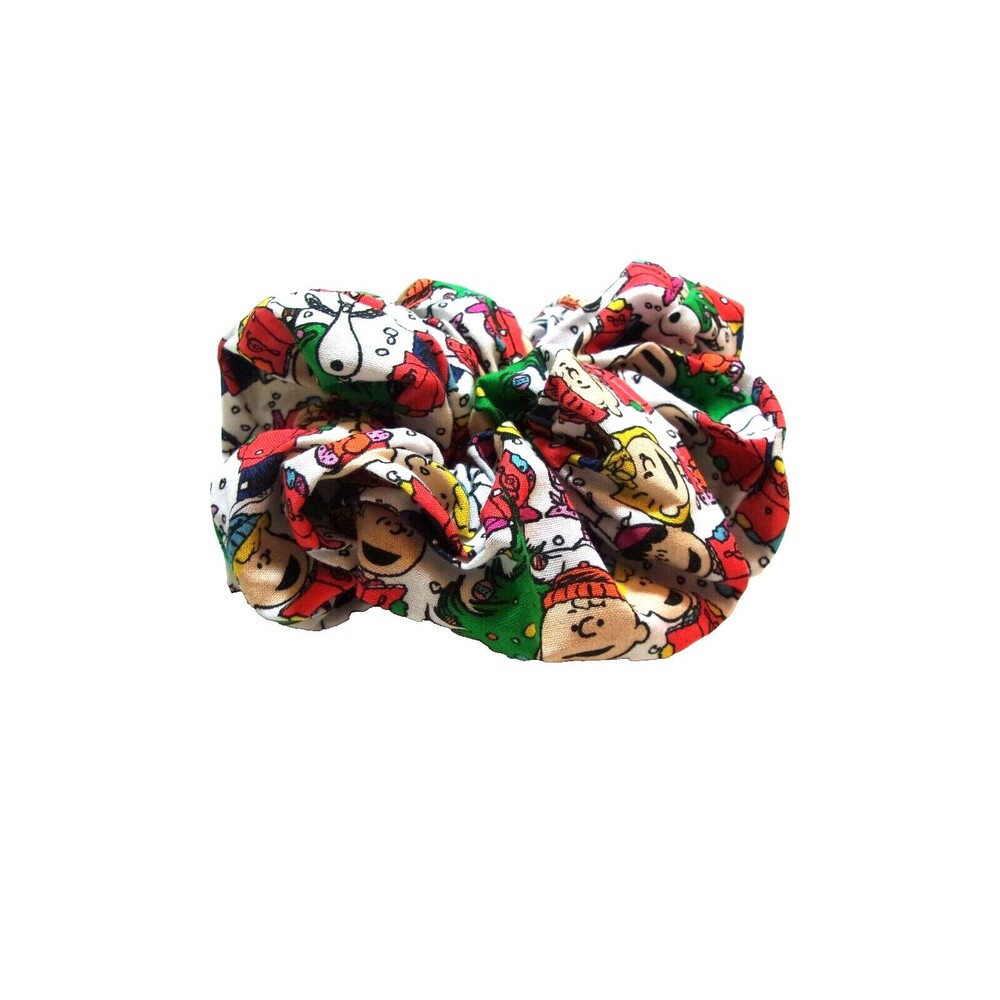 Peanuts Charlie Brown Christmas Scrunchie Snoopy Linus Lucy Hair Accessory